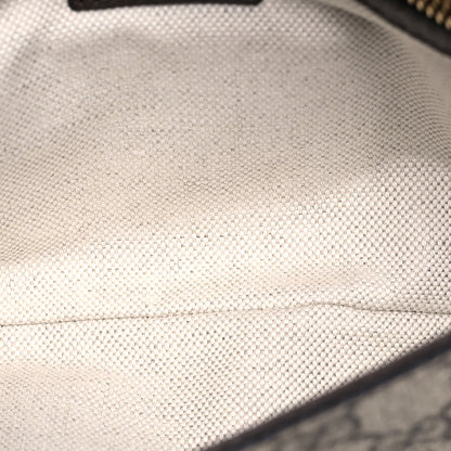 Gucci GG Supreme Monogram Textured Dollar Calfskin Blondie Chain Shoulder Flap Bag Beige Ebony New Acero 5 of 14