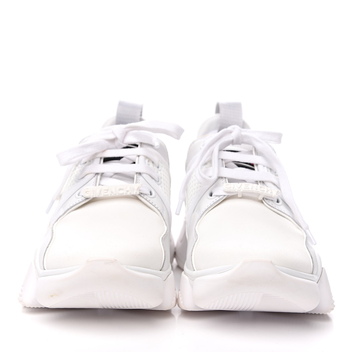Calfskin Neoprene Jaw Low Sneakers 38 White