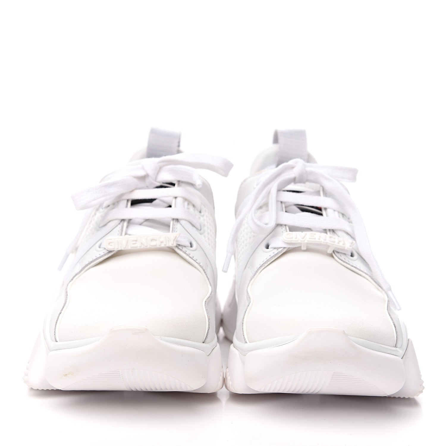 Givenchy Calfskin Neoprene Jaw Low Sneakers 38 White 2 of 9