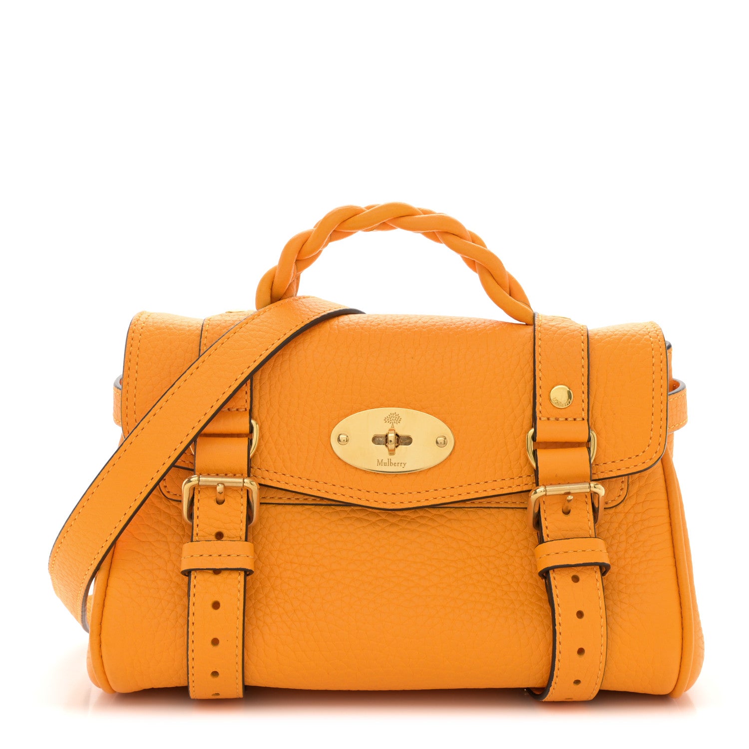 Mulberry Heavy Grain Mini Alexa Double Yellow 1 of 10