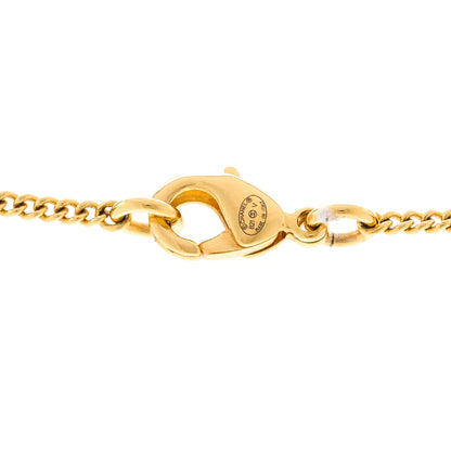 Chanel Metal CC Paris Button Necklace Gold 5 of 6