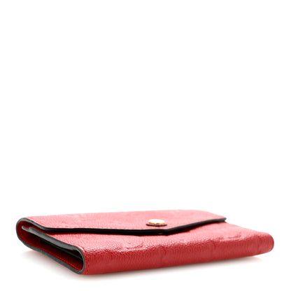 Louis Vuitton Empreinte Compact Curieuse Wallet Cherry 4 of 11