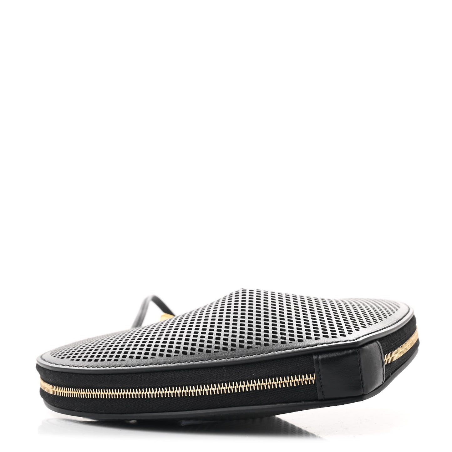 Calfskin Perforated Le Coeur Bag Black