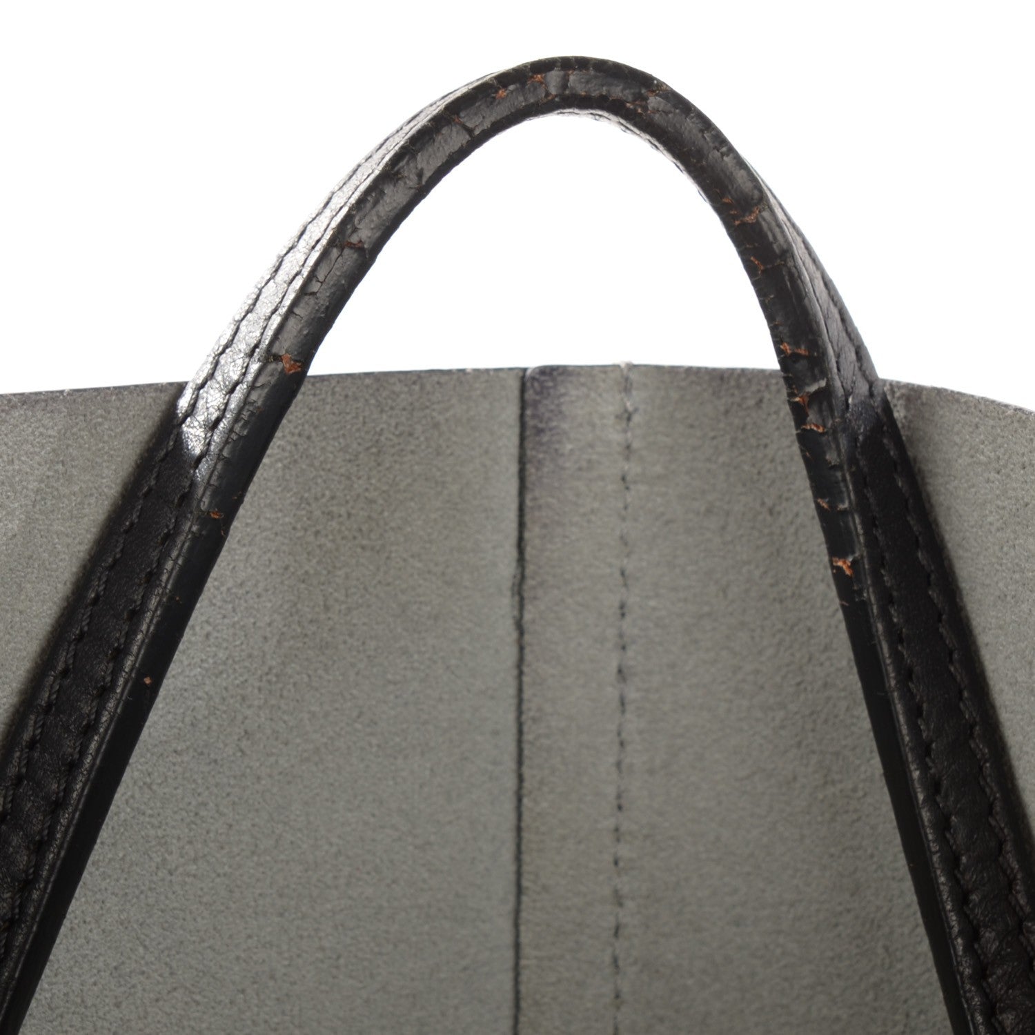 Givenchy Calfskin Medium Bi-Color Antigona Tote Grey Black 2 of 10