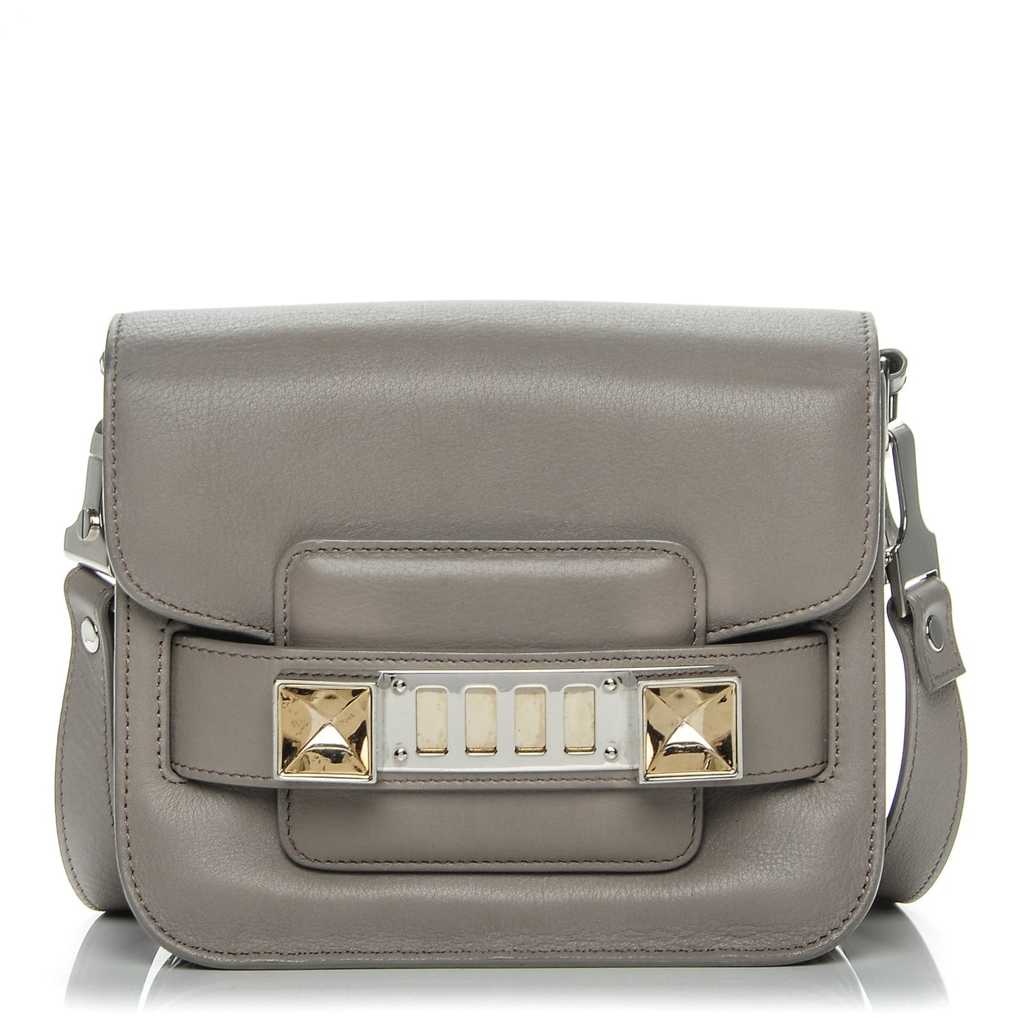 Calfskin Tiny PS11 Shoulder Bag Mushroom