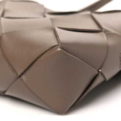 Bottega Veneta Lambskin Maxi Intrecciato Small Cassette Camera Bag Taupe Grey 9 of 9