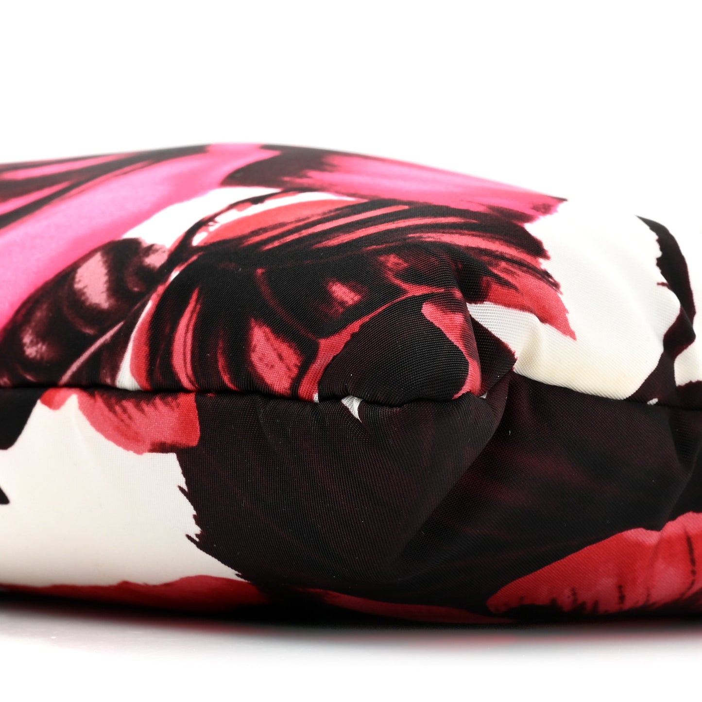 Tessuto Soft Nylon Rose Print Small Chain Clutch Pink