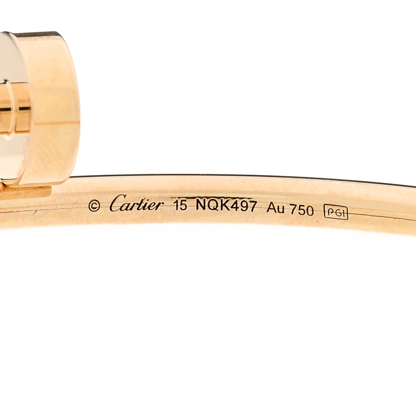 18K Yellow Gold Small Juste Un Clou Bracelet 15