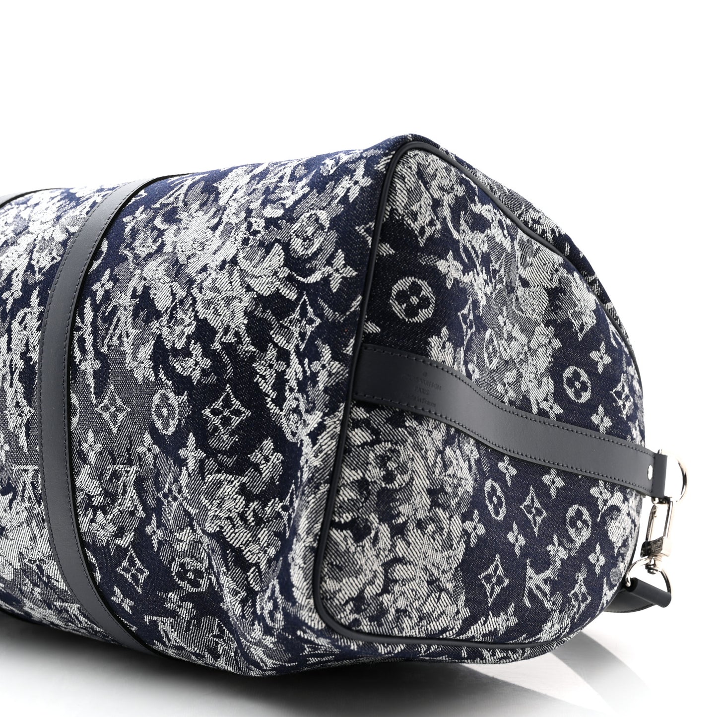 Monogram Tapestry Keepall Bandouliere 50 Bleu