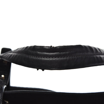 Chanel Coated Canvas Stitched XL Paris Biarritz Tote Black 13 of 13
