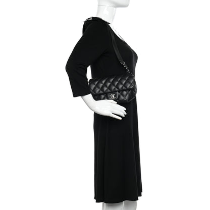 Chanel Calfskin Quilted CC Uniform Flap Belt Bag Black 2 of 11