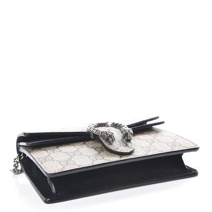 Gucci GG Supreme Monogram Super Mini Dionysus Shoulder Bag Black 4 of 10