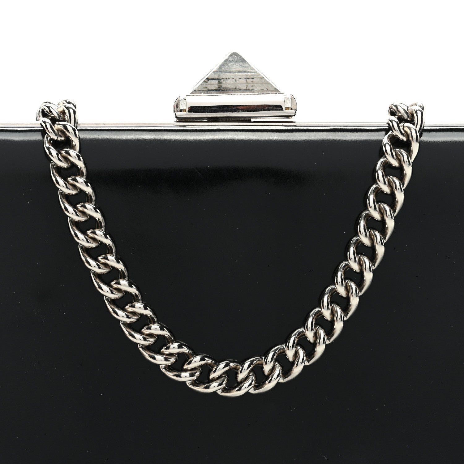 Christian Louboutin Patent Crystal Clutch Black 7 of 9