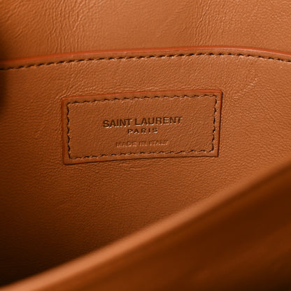 Saint Laurent Canvas All-Over Monogram Small Le Monogramme Satchel Beige Kaki Brown Gold 6 of 9