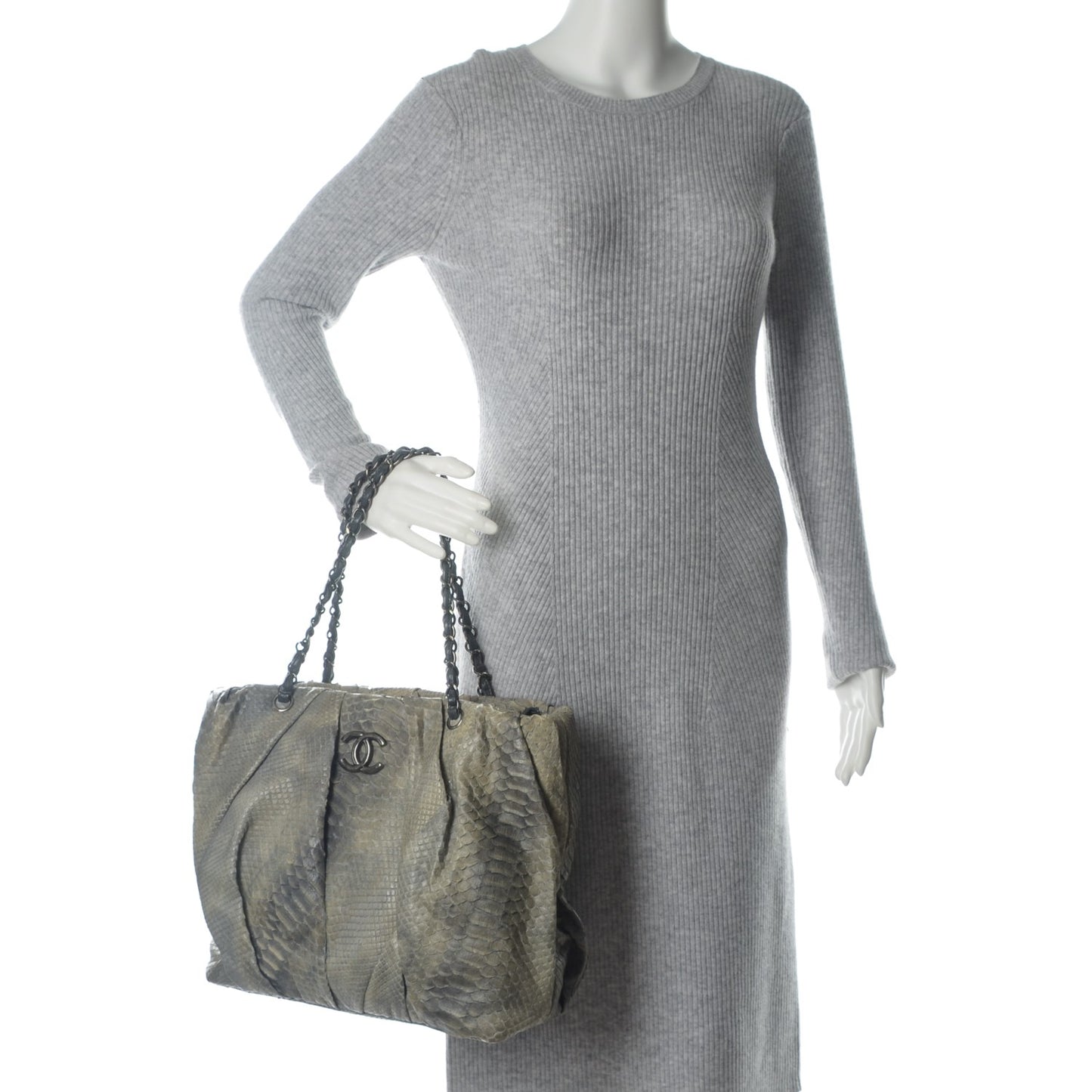 Python Large Tote Khaki