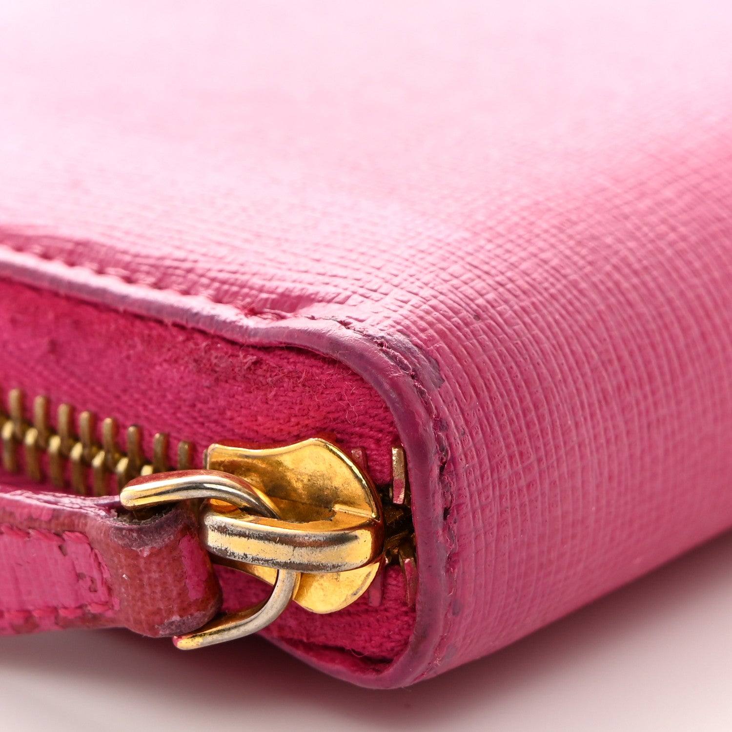 Fendi Vitello Elite Zip Around Wallet Ciclamino 9 of 12