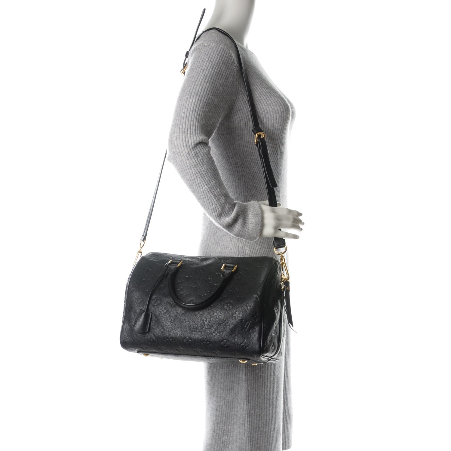 Louis Vuitton Empreinte Speedy Bandouliere 30 Black 2 of 7