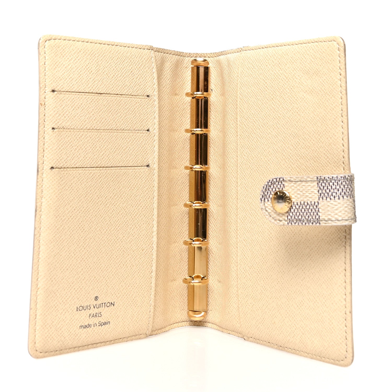 Louis Vuitton Damier Azur Small Ring Agenda Cover 5 of 10