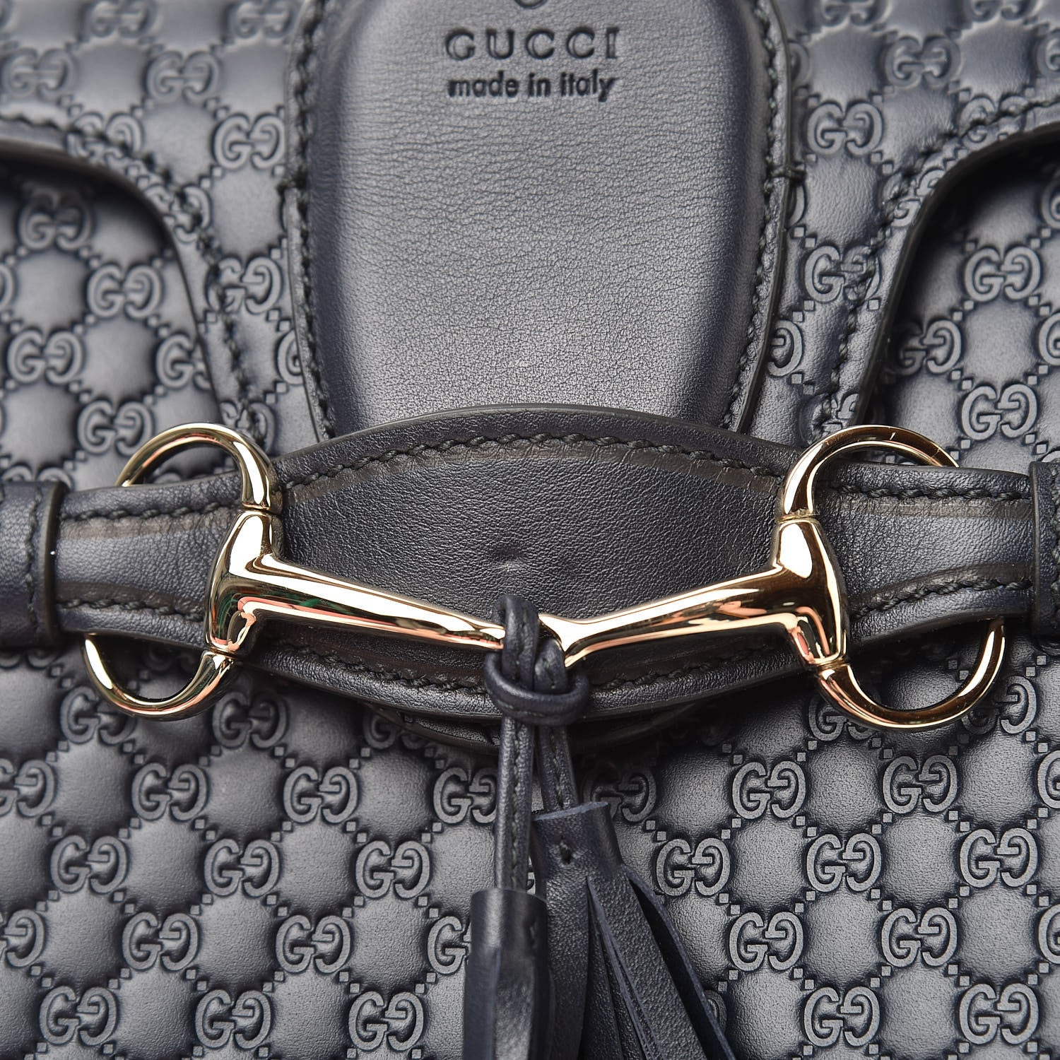 Gucci Soft Microguccissima Medium Emily Chain Shoulder Bag Blue 13 of 14