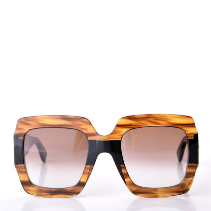 Gucci Square Frame GG0178S Sunglasses Havana 2 of 8