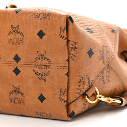 MCM Visetos Small Essential Backpack Cognac 10 of 11