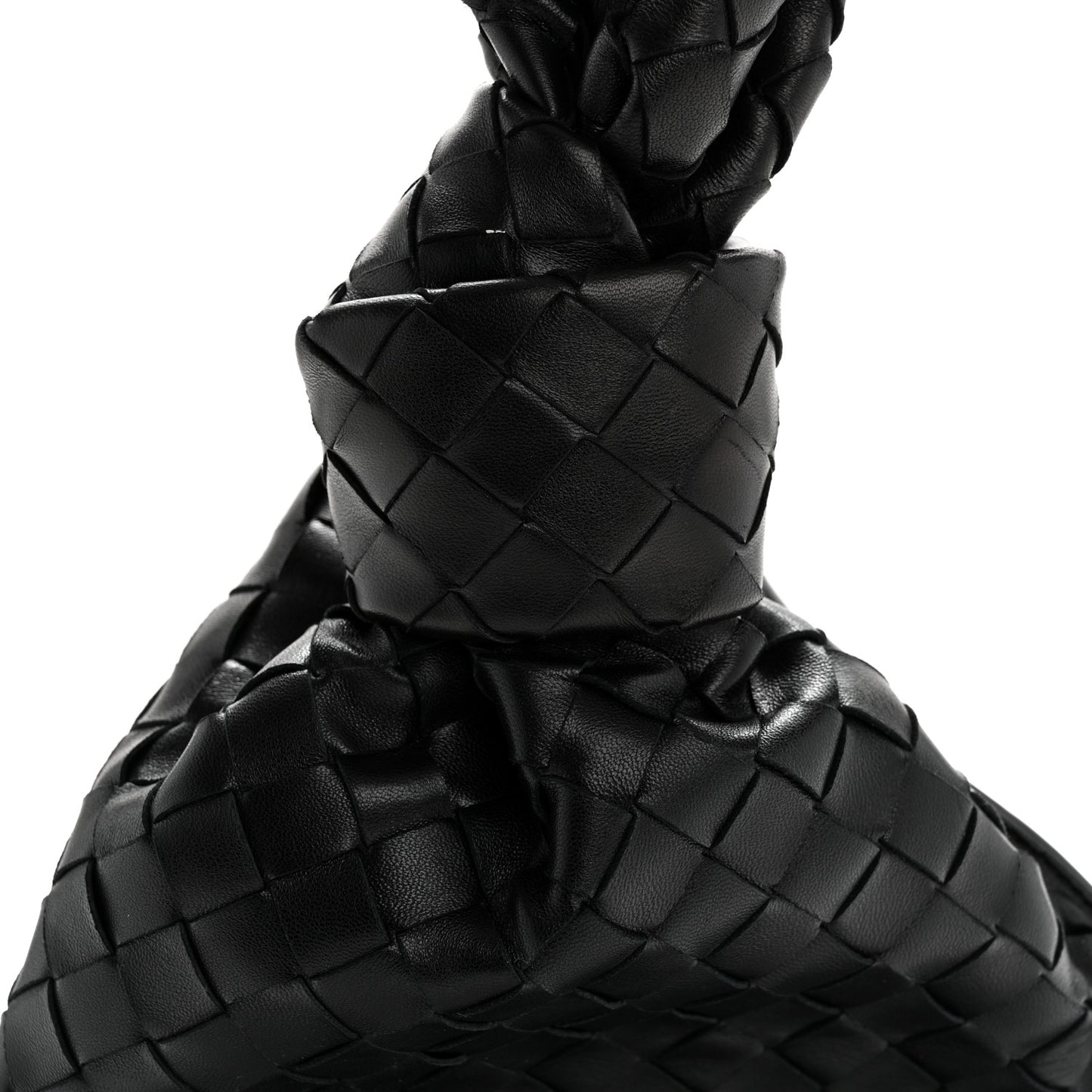 Nappa Intrecciato Mini BV Twist Black