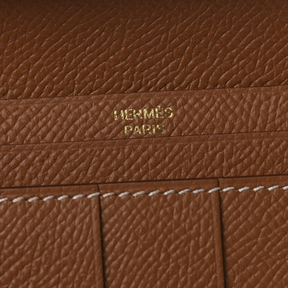 Hermes Epsom Bearn Gusset Wallet Gold 6 of 7