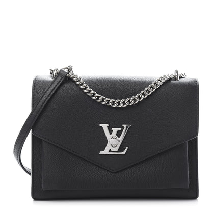 Louis Vuitton Soft Calfskin My Lockme Chain Bag BB Black 1 of 10