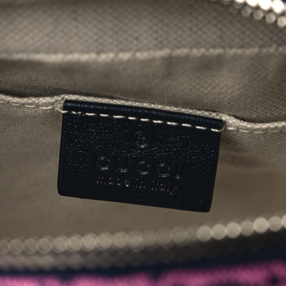Gucci Monogram Multicolor Matelasse Diagonal Floral Embroidered Small GG Marmont Chain Shoulder Bag Pink Blue Ivory Green Lilac 5 of 6
