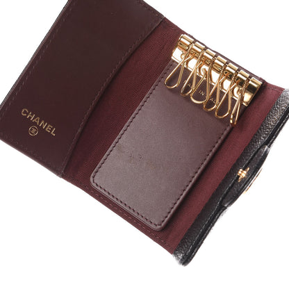 Chanel Caviar Quilted 6 Key Holder Black 5 of 8