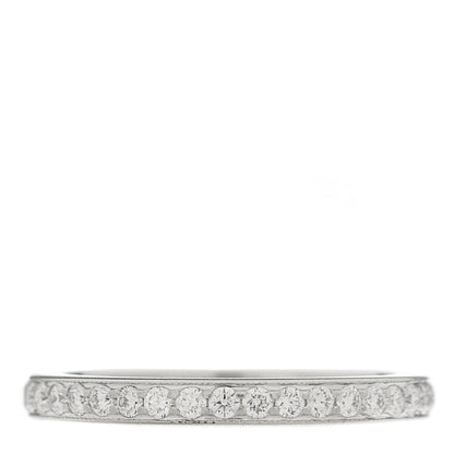 Tiffany Platinum Diamond 2mm Full Circle Wedding Band Ring 50 5.25 1 of 4