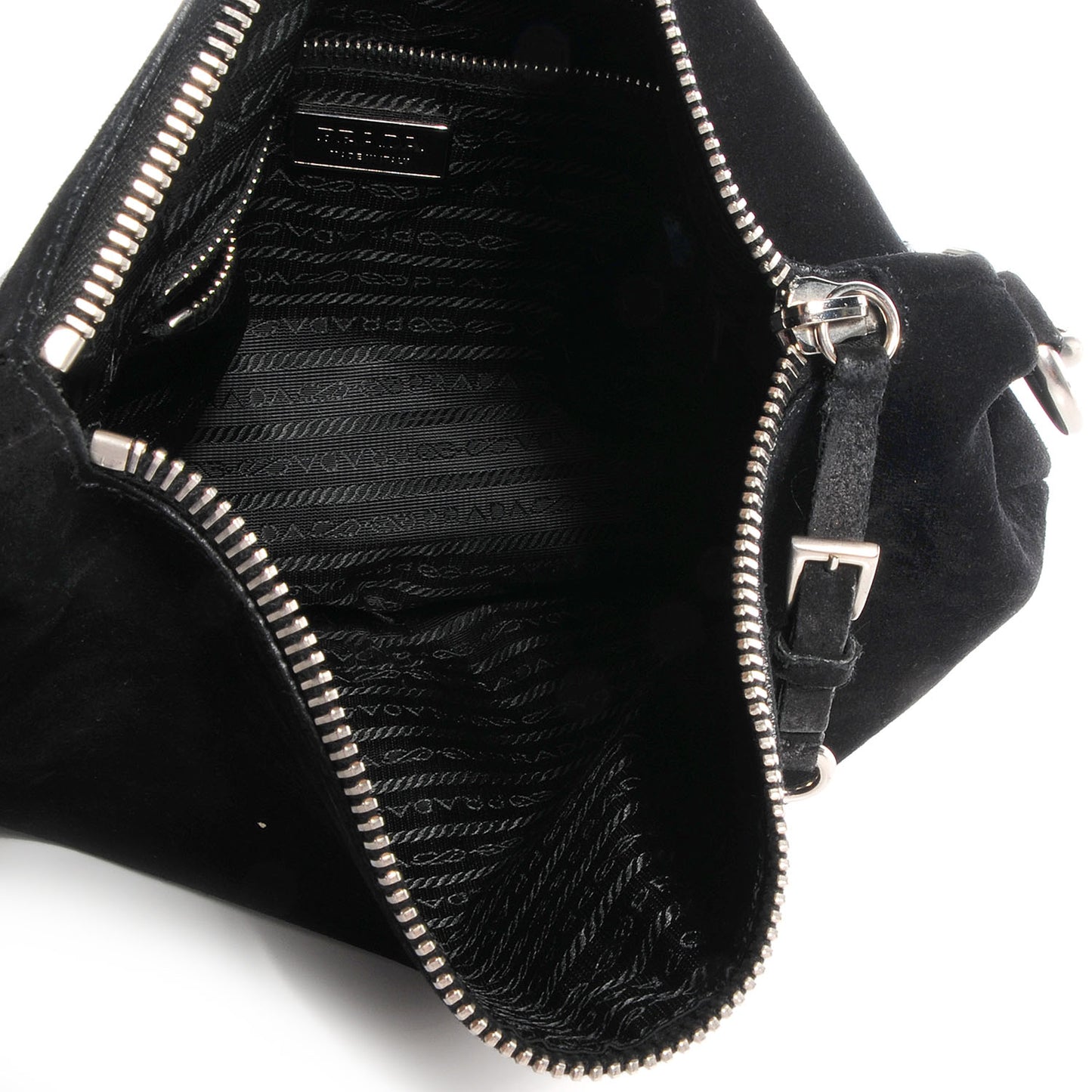 Suede Shoulder Bag Nero Black