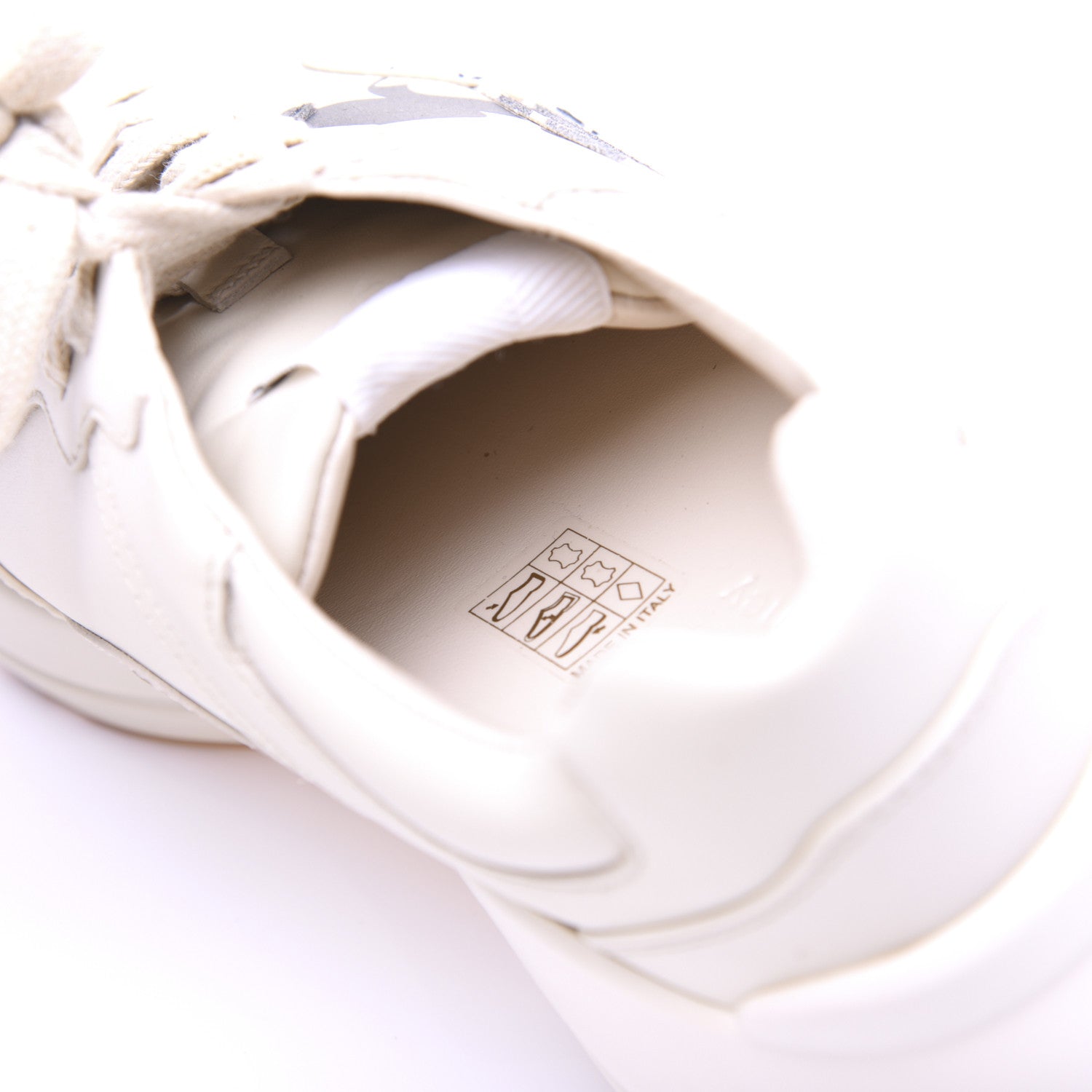 Gucci X DISNEY Calfskin Mickey Mouse Womens Rhyton Sneakers 38.5 Ivory 15 of 18