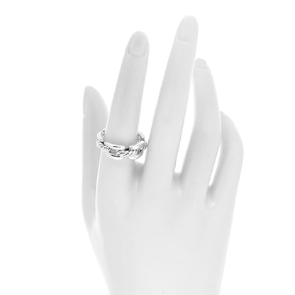 David Yurman Sterling Silver 8mm Wellesley Link Ring 57 8 2 of 4