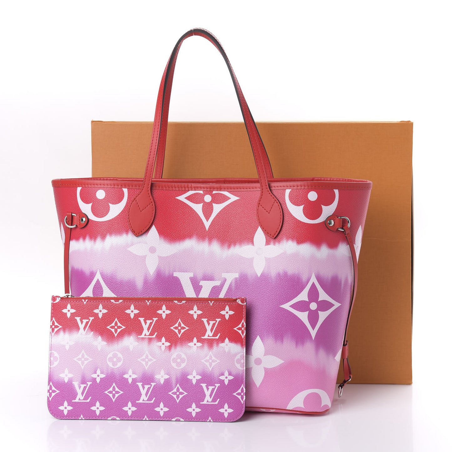 Monogram Escale Neverfull MM Rouge