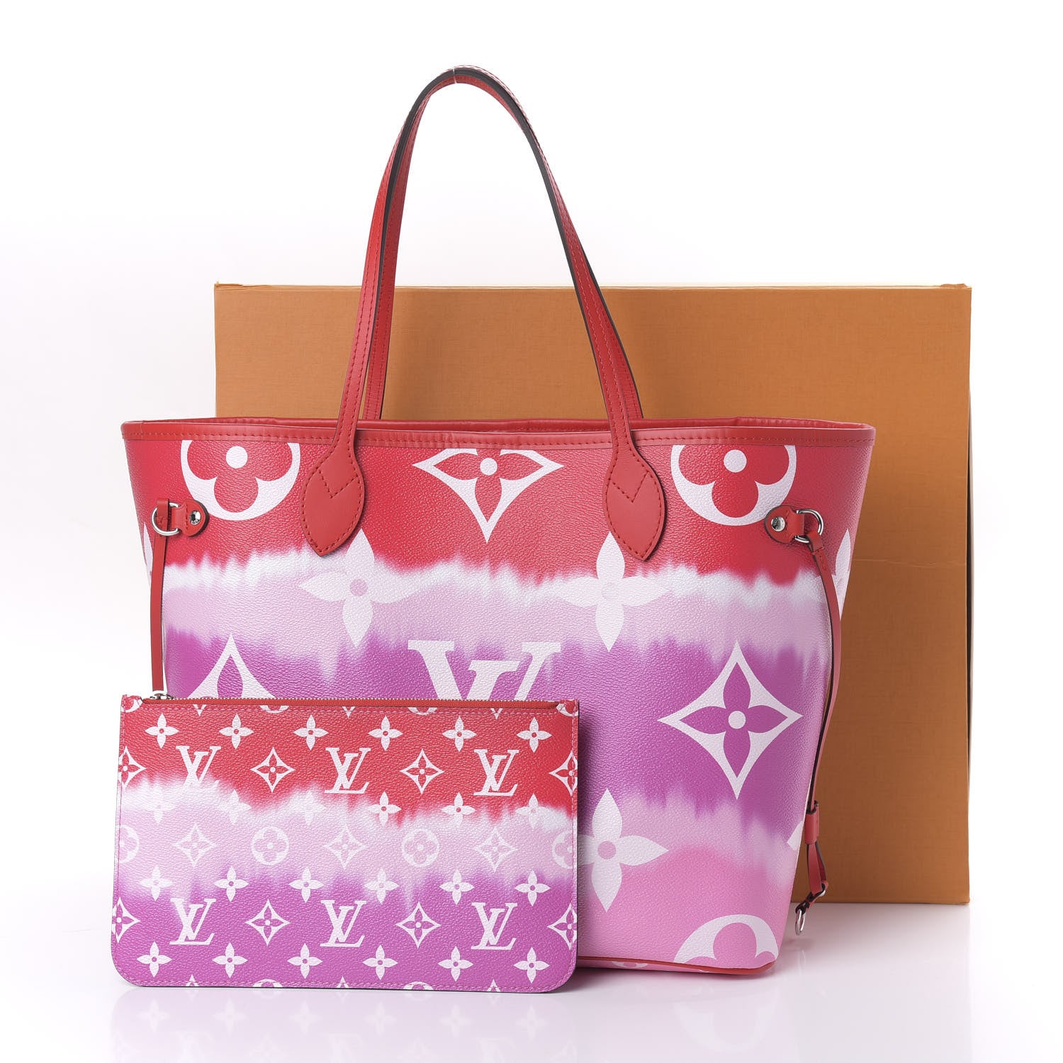 Louis Vuitton Monogram Escale Neverfull MM Rouge 11 of 11