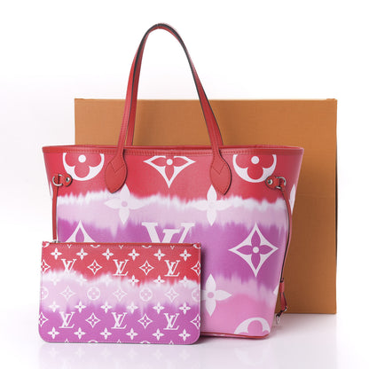Louis Vuitton Monogram Escale Neverfull MM Rouge 11 of 11