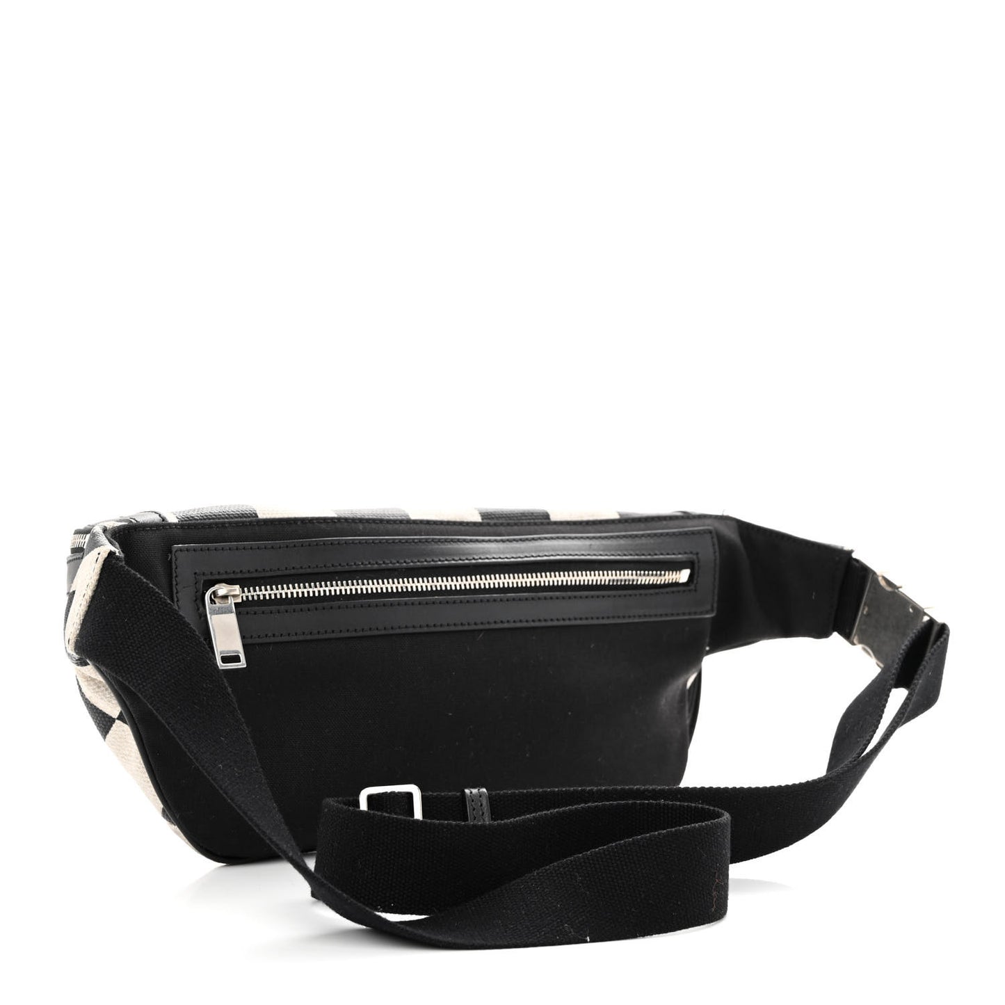 Canvas Classic Belt Bag Black White