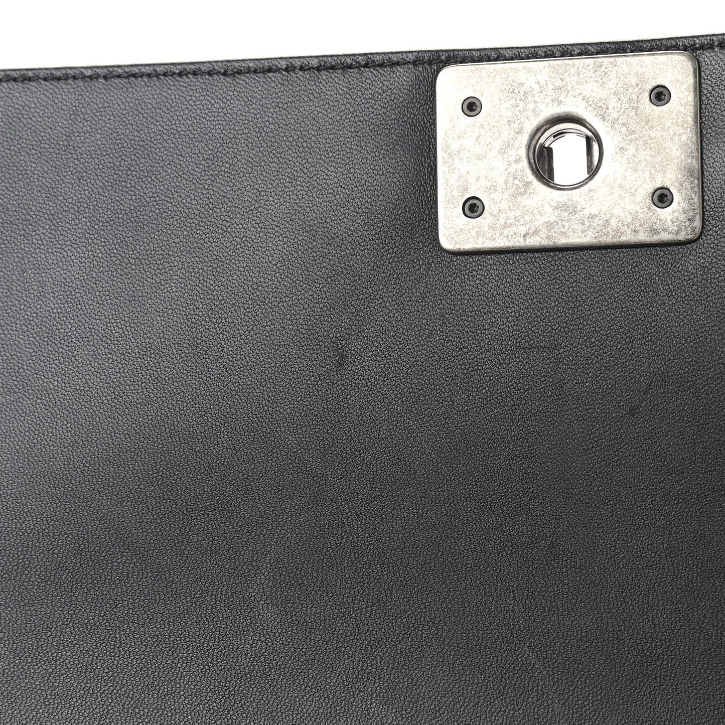 Lambskin Quilted New Medium Boy Flap Black