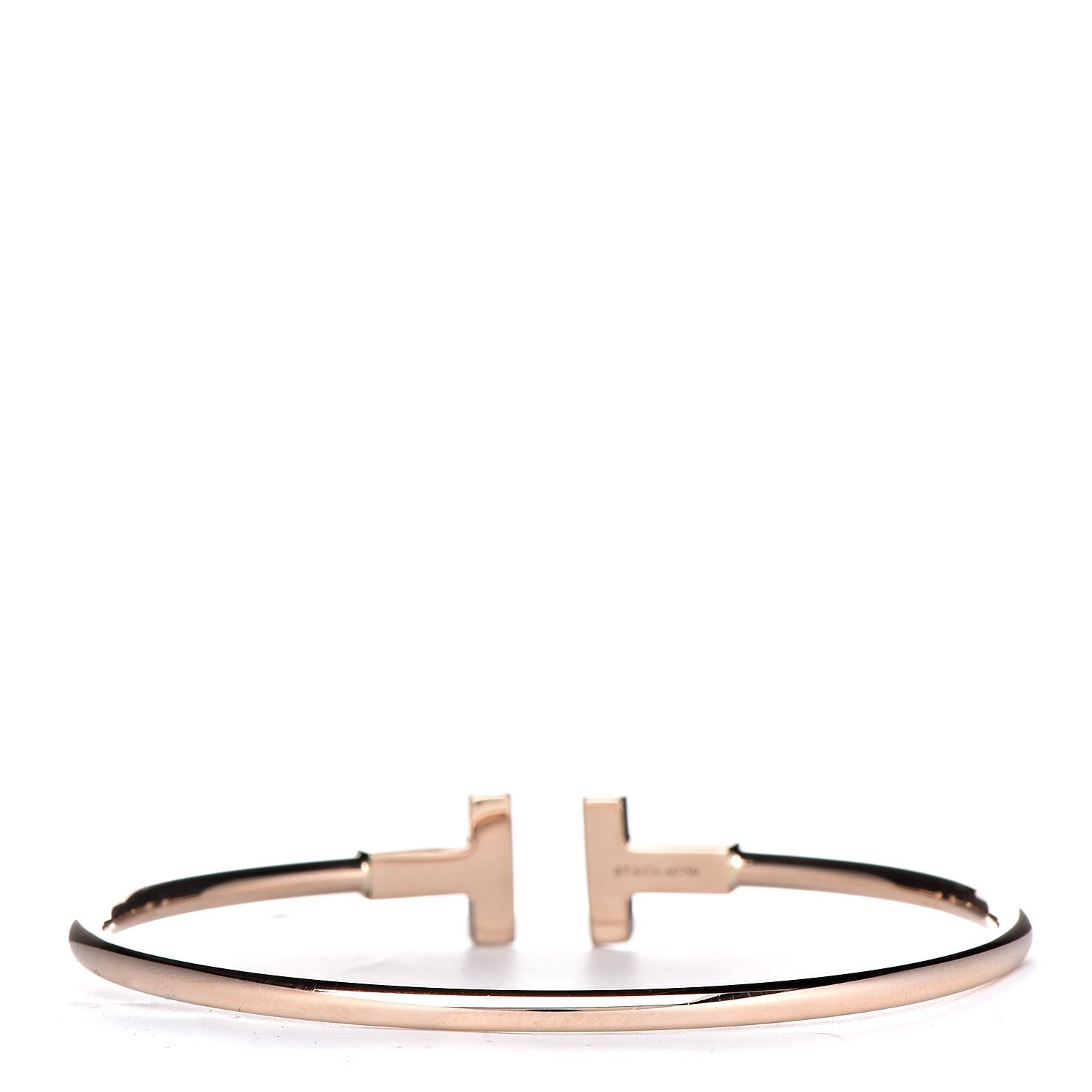 Tiffany 18K Rose Gold T Wire Bracelet 3 of 5