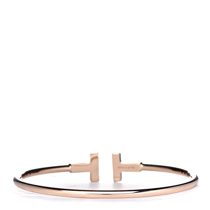 Tiffany 18K Rose Gold T Wire Bracelet 3 of 5