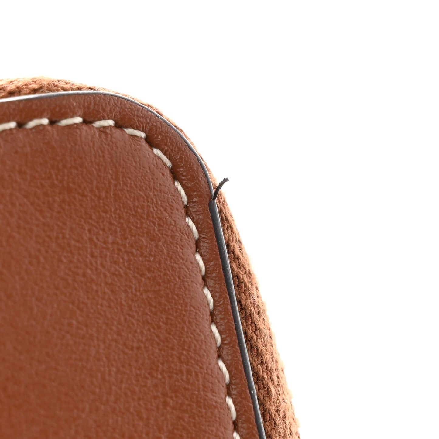 Calfskin Triomphe Zipped Compact Wallet Tan