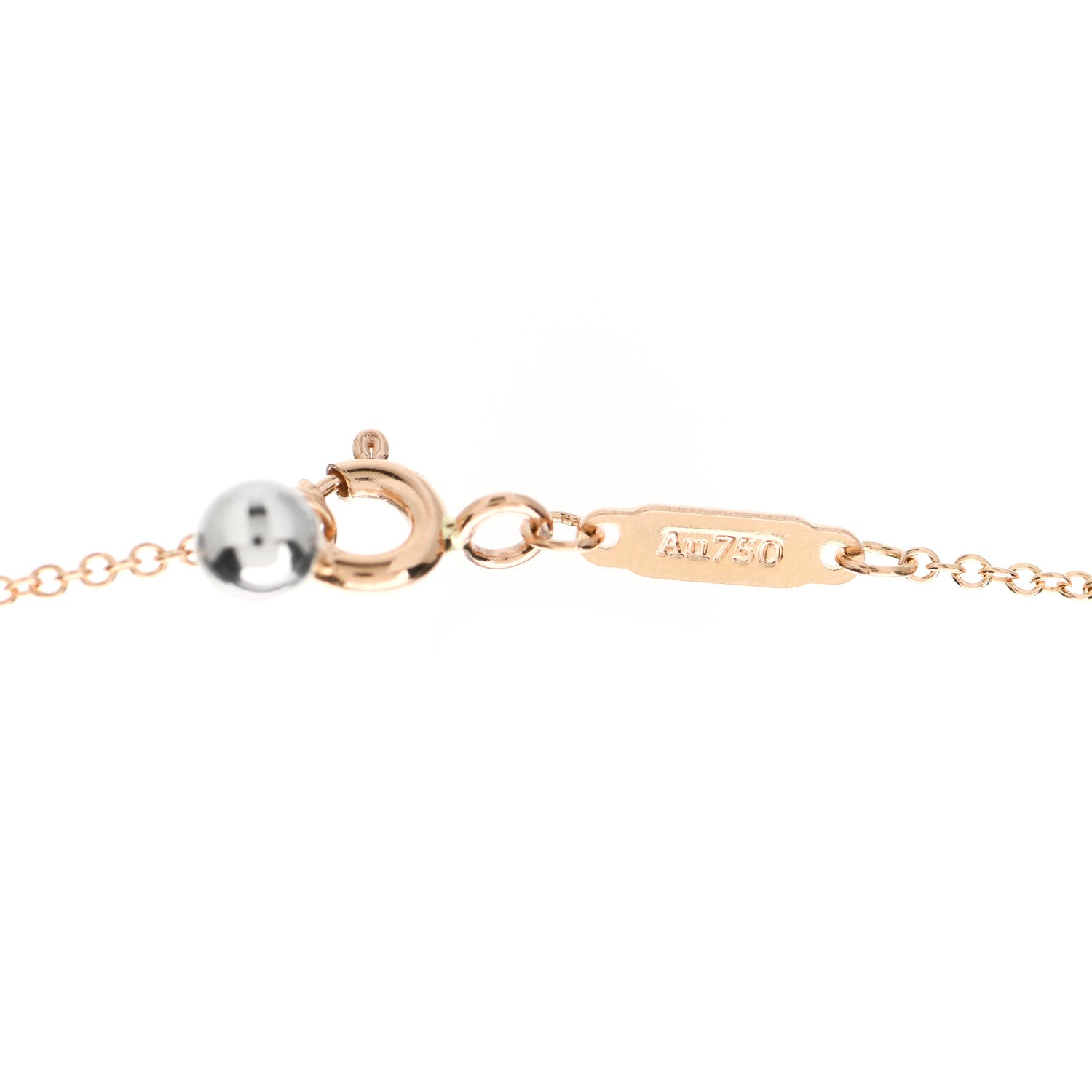 Tiffany 18K Rose Gold Sterling Silver Return to Tiffany Love Bugs Butterfly Pendant Necklace 5 of 5