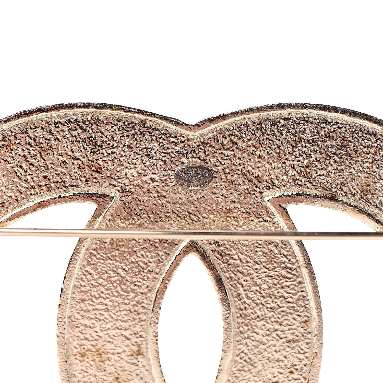 Chanel CC Large Brooch Gold 4 of 5
