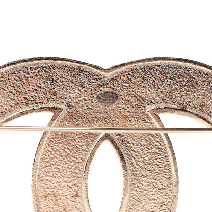 Chanel CC Large Brooch Gold 4 of 5