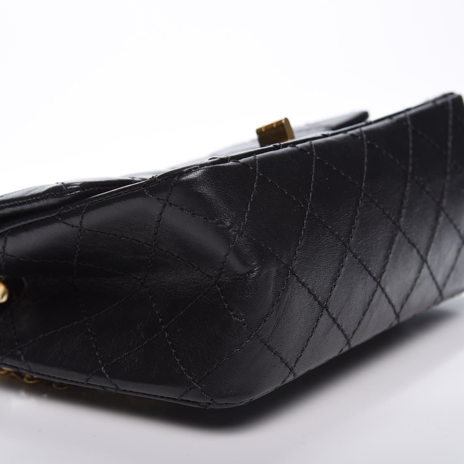 Chanel Aged Calfskin Quilted 2.55 Reissue Mini Flap Black 5 of 10