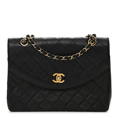Chanel Lambskin Quilted Medium Single Flap Black 1 of 16