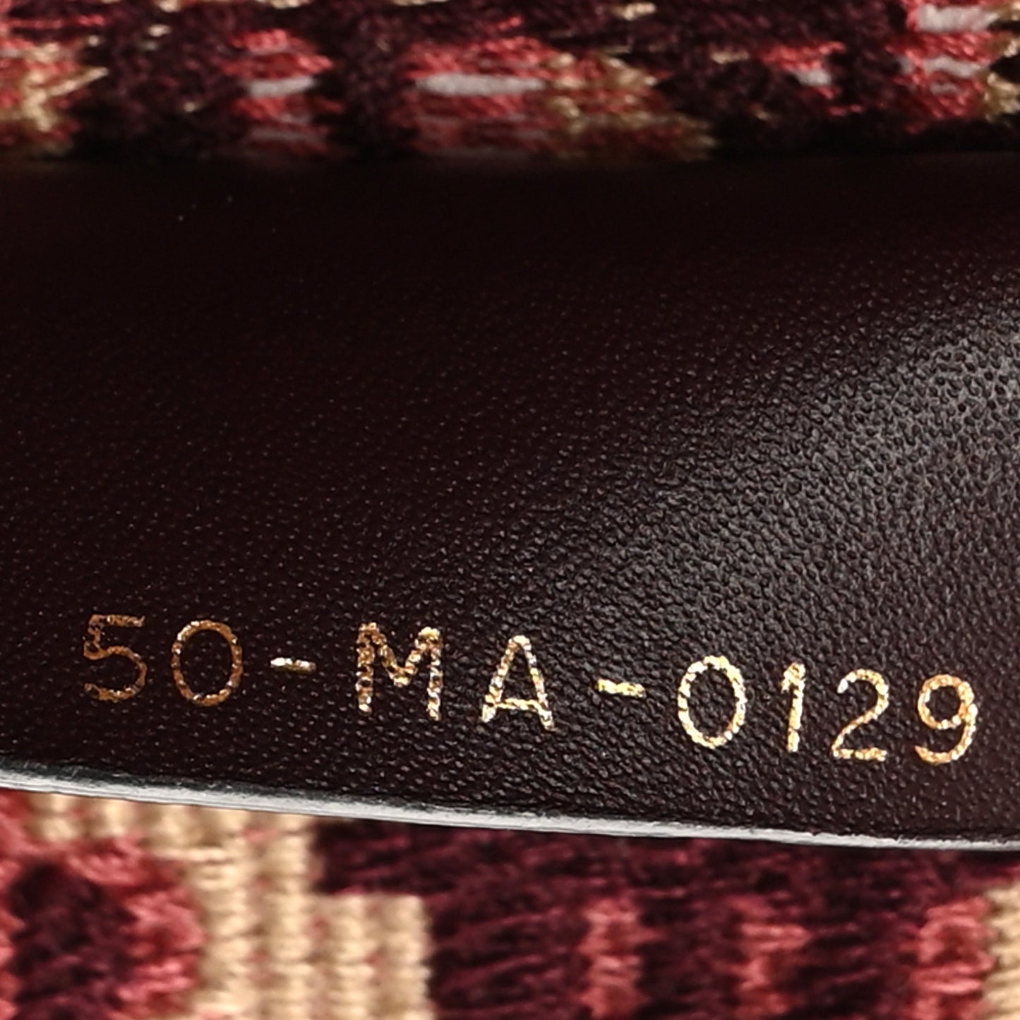 Oblique Large Book Tote Burgundy Multicolor