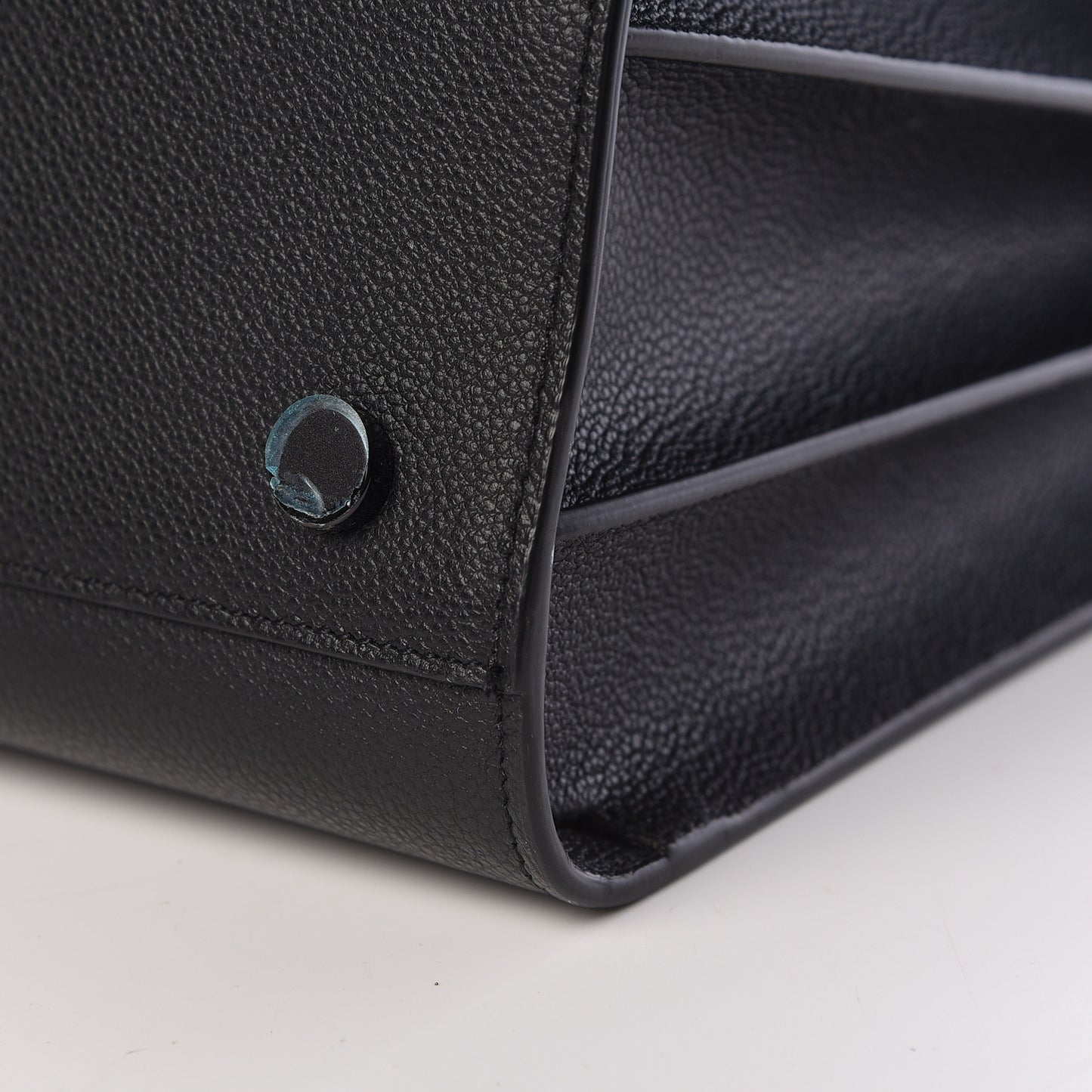 Grained Calfskin Large Sac De Jour Carryall Black
