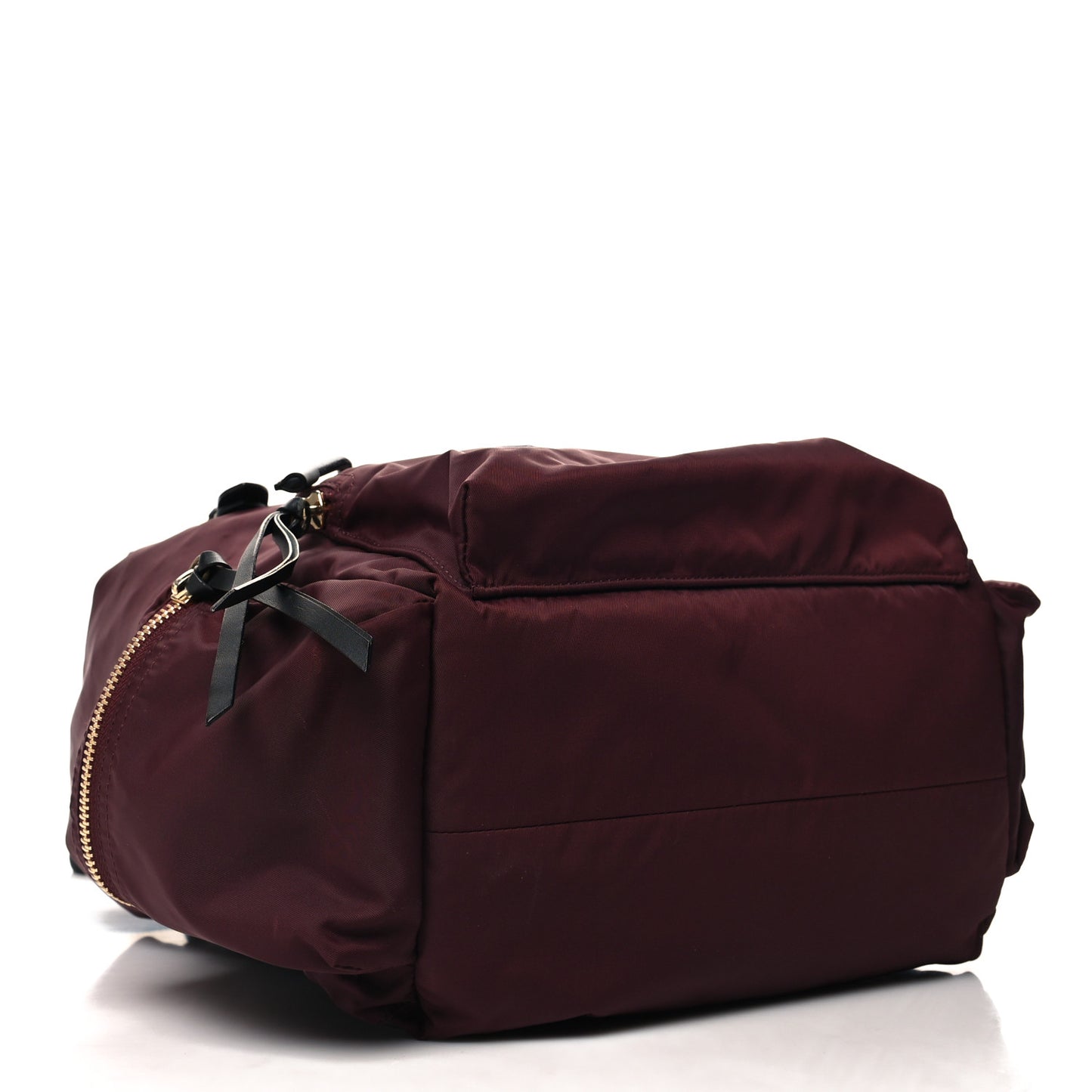 Nylon Large Rucksack Backpack Burgundy Red
